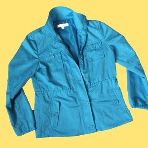 Light Blue Windbreaker Jacket